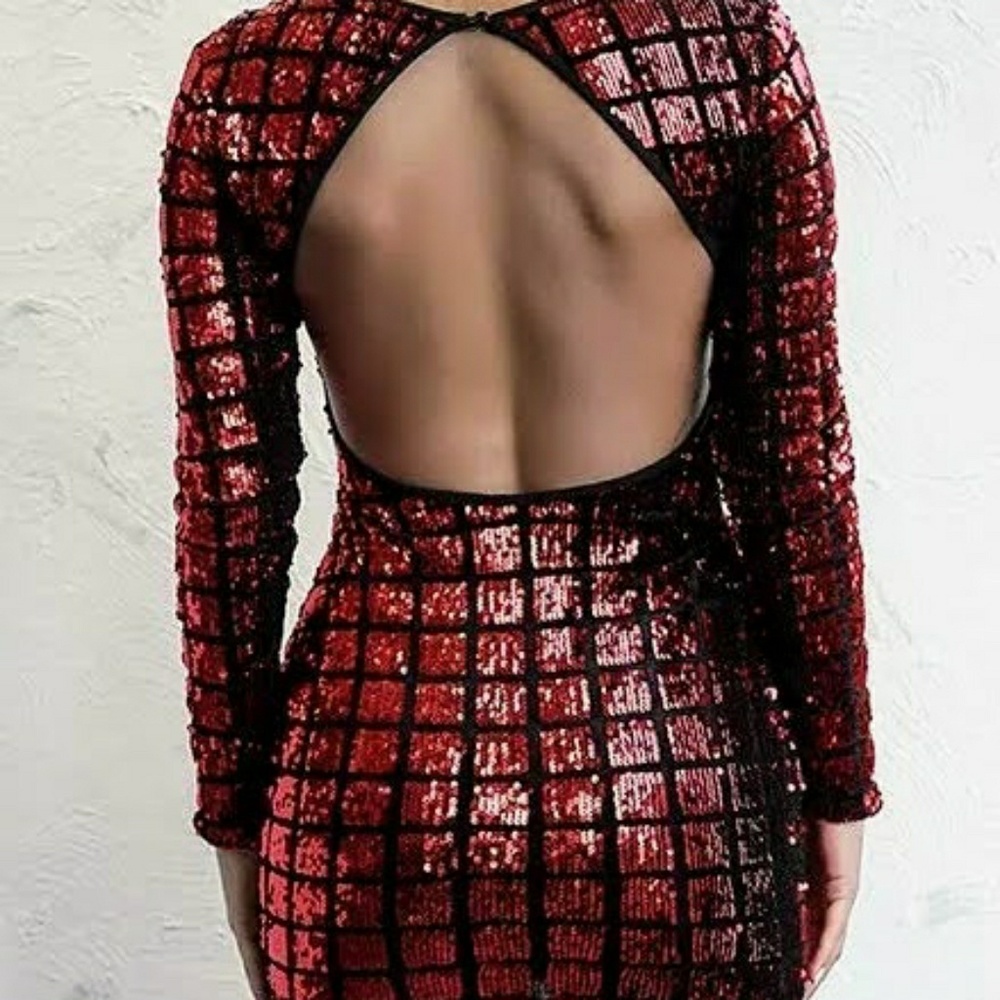 Red,Sequins Spark - image 7